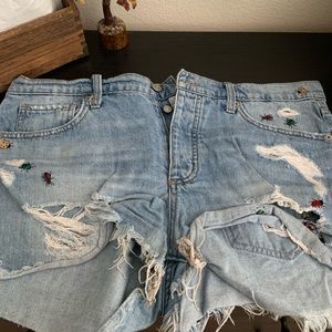Gently worn, size 30, lucky brand jean shorts